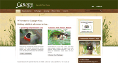 Desktop Screenshot of canopygoa.com
